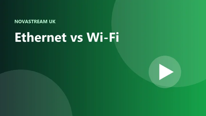 Illustration of an Ethernet cable and a Wi-Fi symbol side by side
