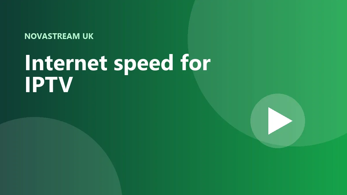 Illustration of a broadband speed gauge next to a TV